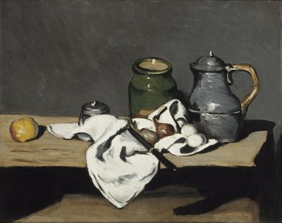 Csendélet vízforralóval alkotó: Paul Cézanne