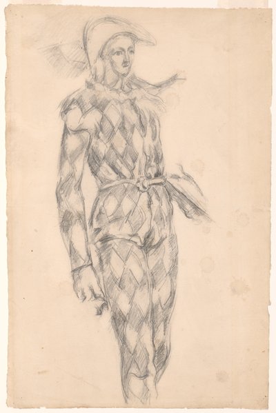 Tanulmány egy harlekinről alkotó: Paul Cézanne