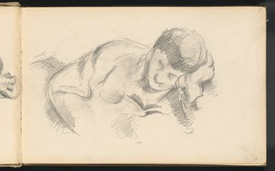 A művész fia könyökére támaszkodva, c. 1887. alkotó: Paul Cézanne