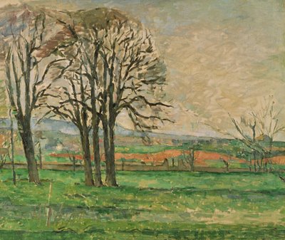 A csupasz fák Jas de Bouffanban, 1885-1886 alkotó: Paul Cézanne