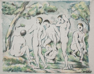 A fürdőzők alkotó: Paul Cézanne
