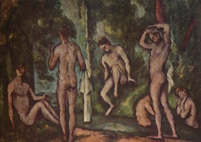 A fürdőzők, 1894, 1937. alkotó: Paul Cézanne