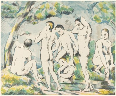 A fürdőzők kistányérja, 1897. alkotó: Paul Cézanne