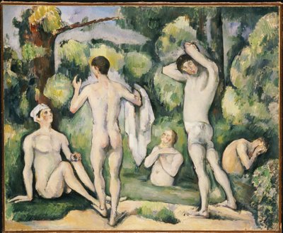 Az öt fürdőző, 1880-82 körül alkotó: Paul Cézanne