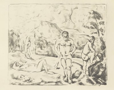 A nagy fürdőzők, 1896-97 alkotó: Paul Cézanne