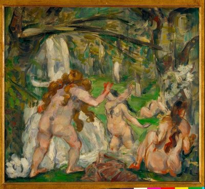 Három fürdőző alkotó: Paul Cézanne