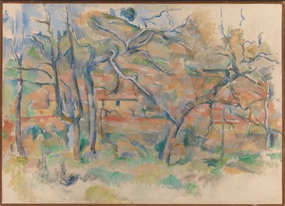 Fák és ház, Provence alkotó: Paul Cézanne