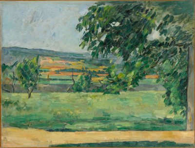 Jas de Bouffan látképe, 1875-1876. alkotó: Paul Cézanne