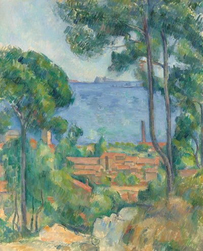 L"Estaque és a Château d"If kilátása, 1883-85 körül alkotó: Paul Cézanne