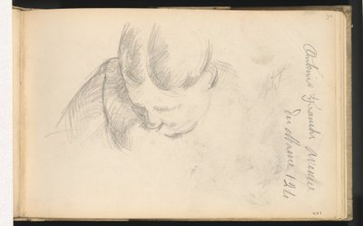Nő előrehajolva alkotó: Paul Cézanne