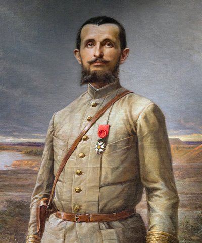 „Marchand parancsnok” című festmény részlete (Jean Baptiste – Jean-Baptiste Marchand alkotó: Paul Dominique Philippoteaux