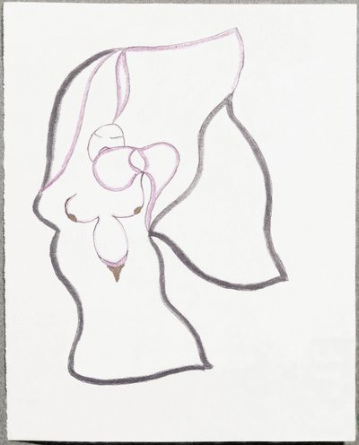 Nő-virág (rajz alkotó: Paul Eluard