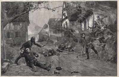 1870-1871-es háború - a woerth-i csatában (vagy Froeschwiller Woerth-i csata, Froeschwiller-Woerth), augusztus 6. alkotó: Paul Émile Boutigny
