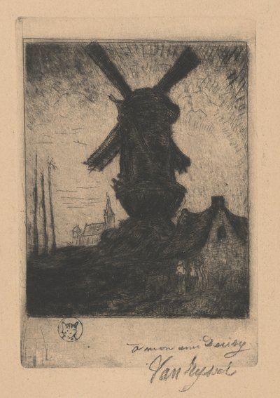 Északi szélmalom a Creuse-völgyben alkotó: Paul Ferdinand Gachet