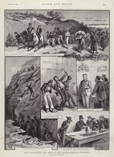 Forradalmak Latin-Amerikában (litho) alkotó: Paul Frenzeny