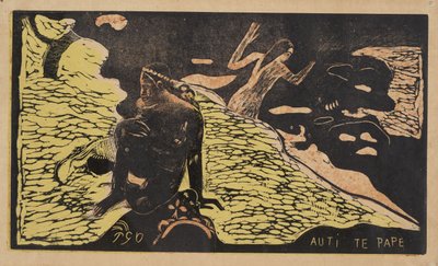 Auti Te Pape nők a folyónál a Noa Noa sorozatból, 1893-1894 alkotó: Paul Gauguin