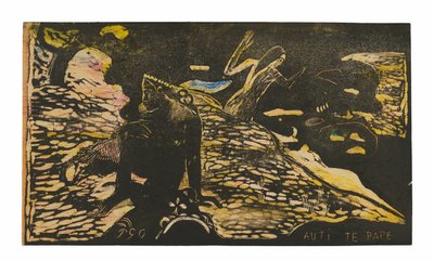 Auti te pape (Nők a folyónál), a Noa Noa Suite-ból alkotó: Paul Gauguin