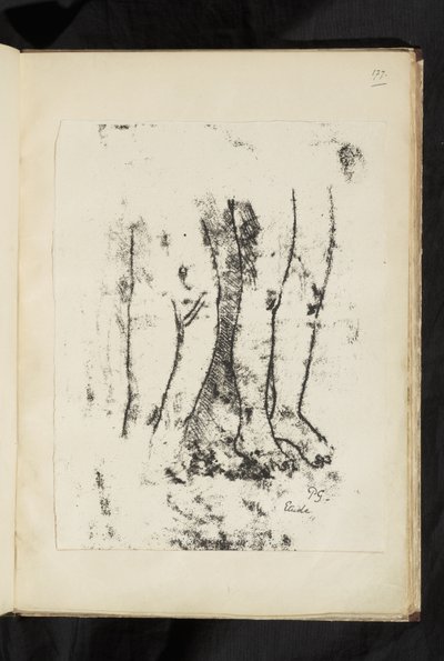 Előtte és utána - A lábak tanulmányozása alkotó: Paul Gauguin