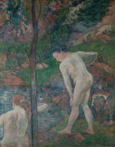Fürdőzők Bretagne-ban Két fürdőző, 1887. alkotó: Paul Gauguin