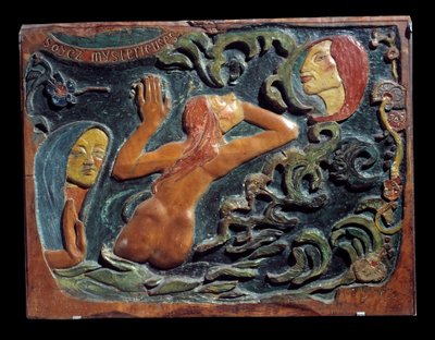 Légy titokzatos dombormű, amelyet hársfába faragott Paul Gauguin (1848-1903) alkotó: Paul Gauguin