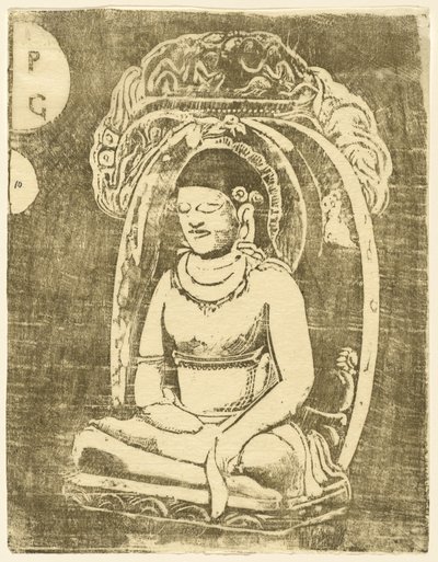 Buddha Buddha, 1895-ben vagy azt követően. alkotó: Paul Gauguin