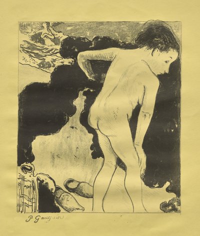 Breton fürdőzők alkotó: Paul Gauguin