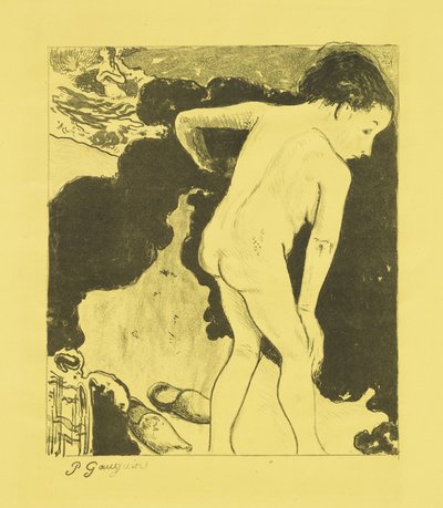 Breton fürdőzők alkotó: Paul Gauguin