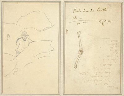 Breton fiú tájban; Egy kar tanulmányozása [fordítva] alkotó: Paul Gauguin
