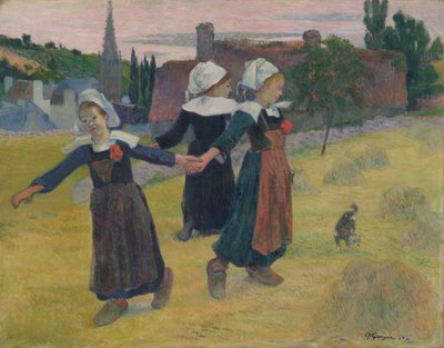 Táncoló breton lányok, Pont-Aven alkotó: Paul Gauguin