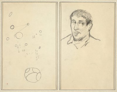 Körök és számok; Önarckép [közvetlen] alkotó: Paul Gauguin