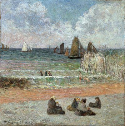 Part at Dieppe par Gauguin, Paul Eugene Henri (1848-1903). Olaj, vászon, méret: 71,5x71,5 alkotó: Paul Gauguin