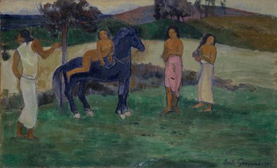 Kompozíció figurákkal és lóval, 1902. alkotó: Paul Gauguin