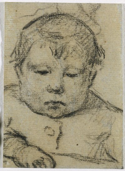Emil Gauguin gyermekként, jobb kéz előre, 1875-76 körül (fekete zsírkréta) alkotó: Paul Gauguin