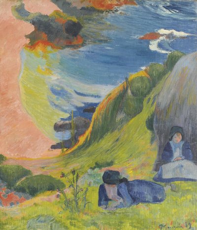 Franciául:  Au-dessus de la mer. alkotó: Paul Gauguin
