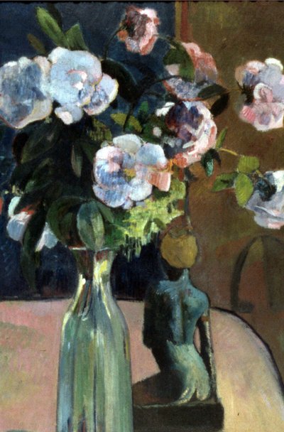 Francia: Nature morte à la statuette, ou Roses et statuette Rózsák és szobrocskák Rózsák és szobrocskák alkotó: Paul Gauguin