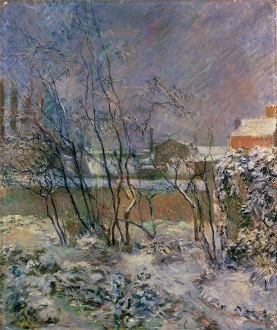 Kert hóban, 1883 alkotó: Paul Gauguin