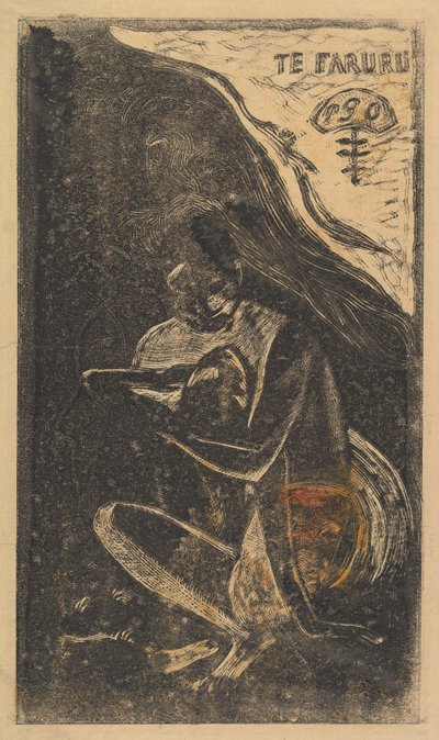 Here We Make Love Te Faruru, a Noa Noa illattól, 1893-94. alkotó: Paul Gauguin
