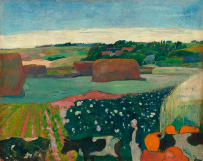 Szénakazlak Bretagne-ban alkotó: Paul Gauguin