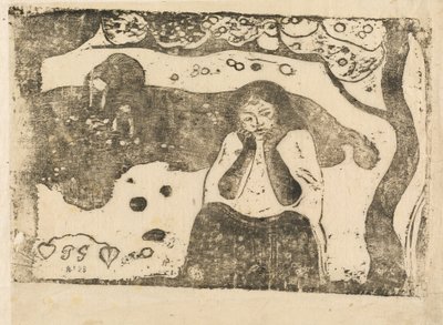 Emberi szomorúság (Miseres humaines) alkotó: Paul Gauguin