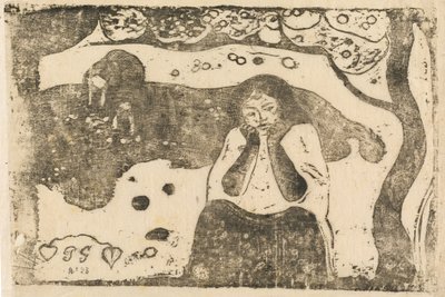Human Sorrow Miseres humaines, 1895-ben vagy azután. alkotó: Paul Gauguin