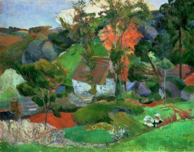 Nő kancsóval, vagy táj a Pont-Avennél alkotó: Paul Gauguin