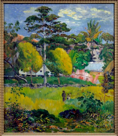 Táj Lehet, hogy Tahiti. Paul Gauguin (1848-1903) festménye 1901 V. 0,76x0,65 m Párizs, Musee de l