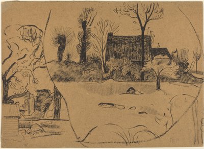 Táj a Pont-Avennél alkotó: Paul Gauguin