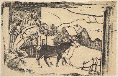 A breton kálvária, 1898-99. alkotó: Paul Gauguin