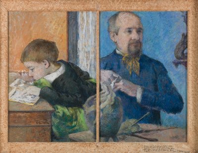 Aubé szobrász és fia, Emile alkotó: Paul Gauguin
