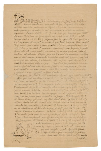 Le sourire: Journal sérieux, 1899. augusztus 21. alkotó: Paul Gauguin