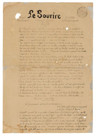 Le sourire: Journal sérieux, 1899. október 13. alkotó: Paul Gauguin