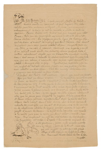 Le sourire: Journal sérieux, 1899. augusztus 21. alkotó: Paul Gauguin
