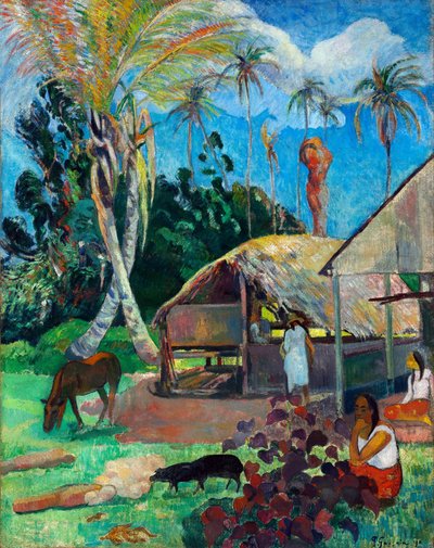 The Black Pigs - The Black Pigs - Gauguin, Paul Eugene Henri (1848-1903) - 1891 - Olaj, vászon - 91x72 - Szepmuveszeti Múzeum, Budapest alkotó: Paul Gauguin