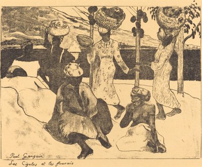 Sáskák és hangyák: Martinique emléke A kabócák és a hangyák, 1889. alkotó: Paul Gauguin